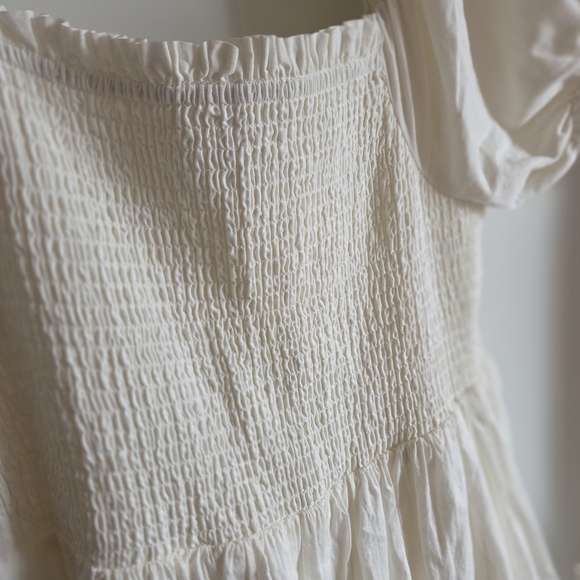 Rachel Zoe Cream Maxi Dress with Floral Accents - Picture 6 of 8